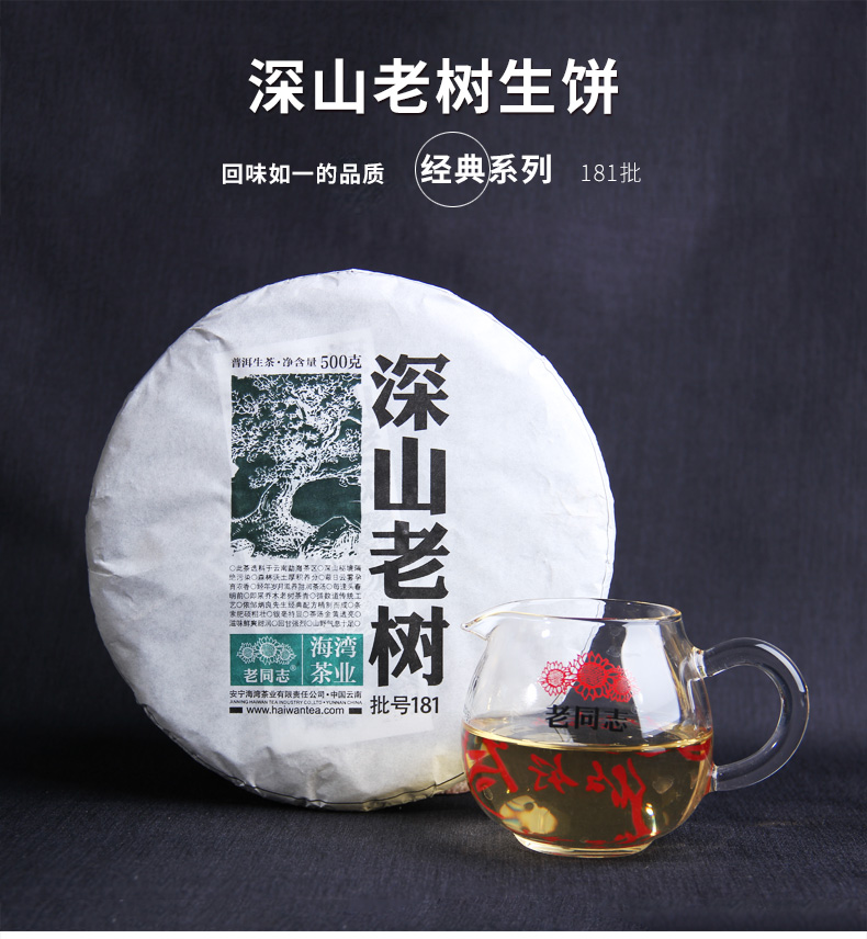 普洱生茶,深山老树饼茶500克(图1)